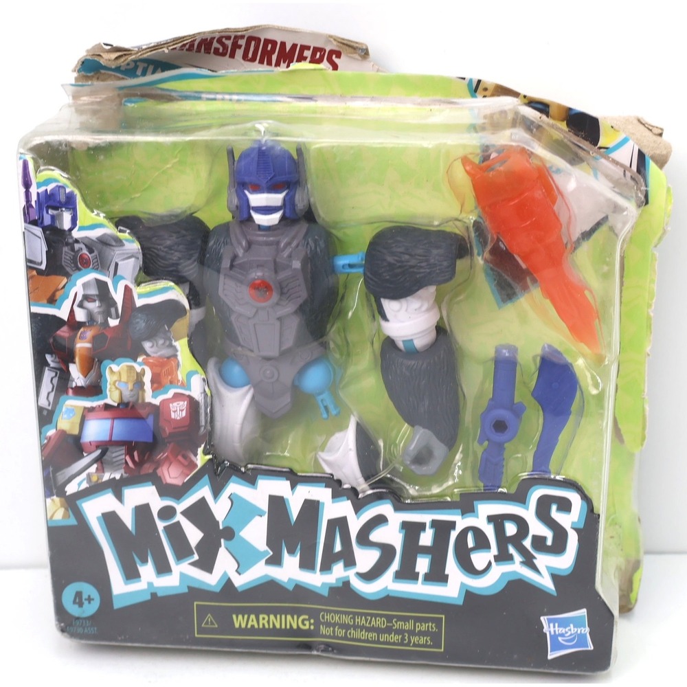 Hasbro Transformers Mix Mashers Optimus Primal Kids Grey New Damaged Box F9733
